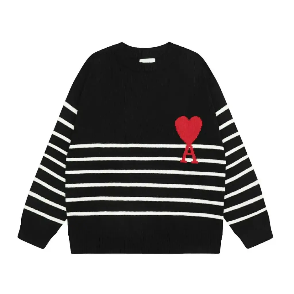 Ami Paris Unisexe rayée Noir 