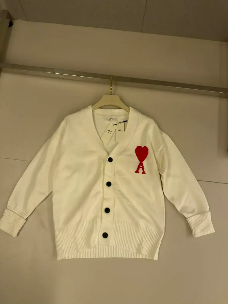 Cardigan Ami Paris Blanc