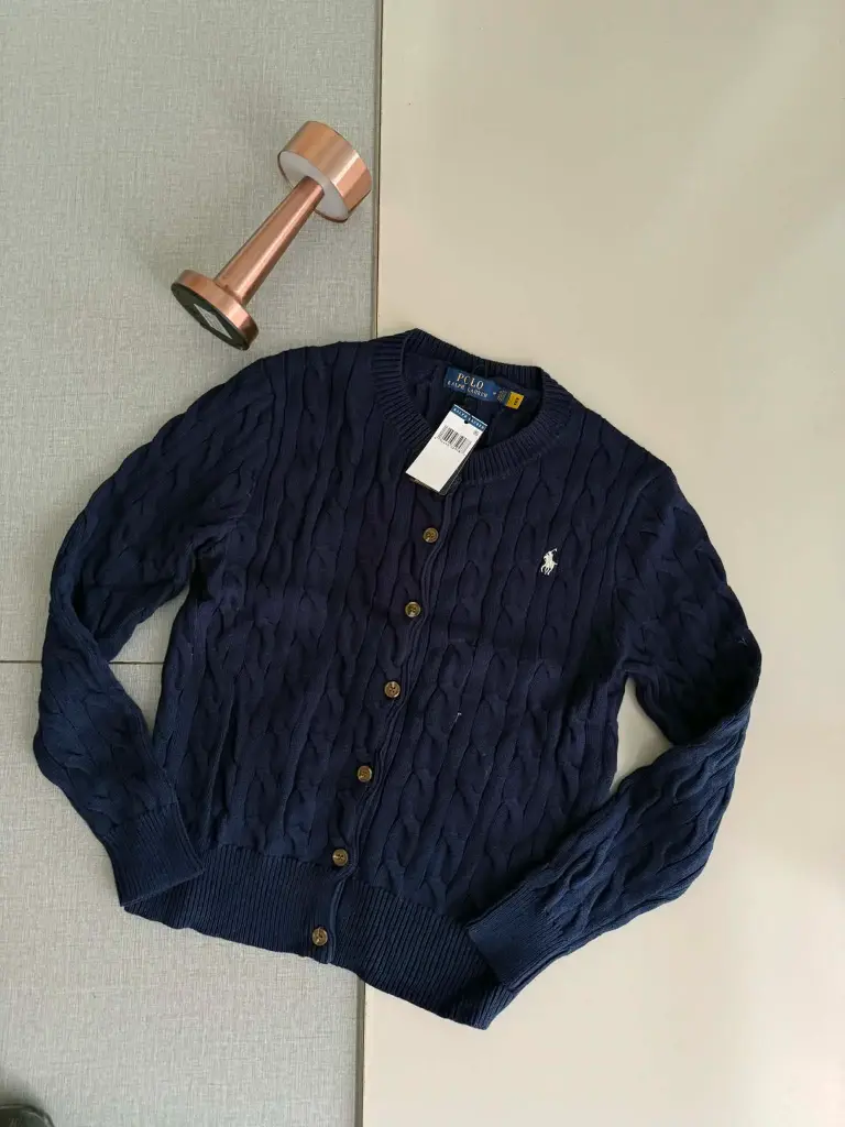 Cardigan Ralph Lauren Bleu .