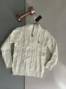 Triko Ralph Lauren Zip blanc