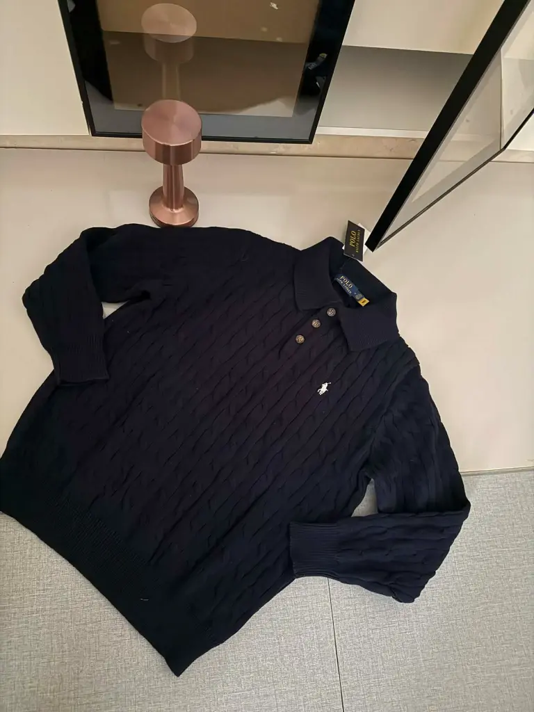 triko polo ralph bleu