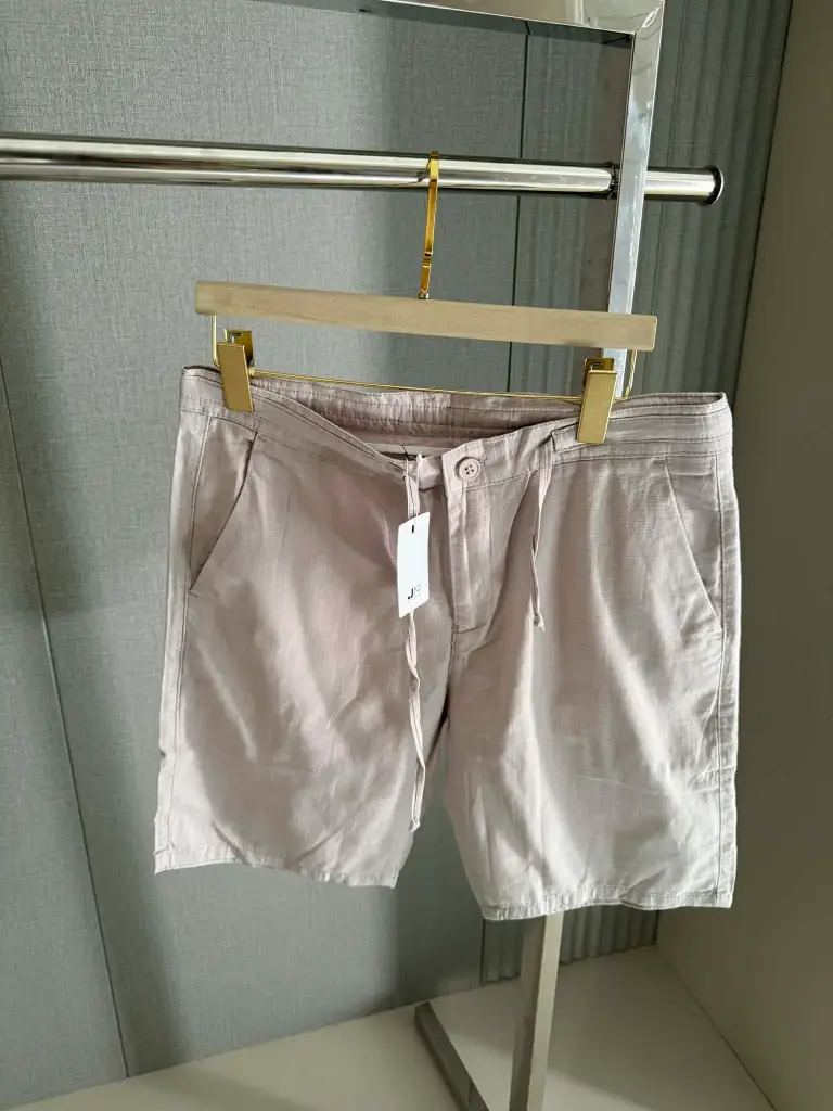 Short en Lin Grège   