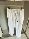 Pant en lin Blanc Loro Piana 