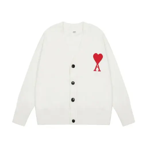 Cardigan Ami Paris Blanc
