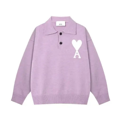 Polo Ami Paris Mauve 