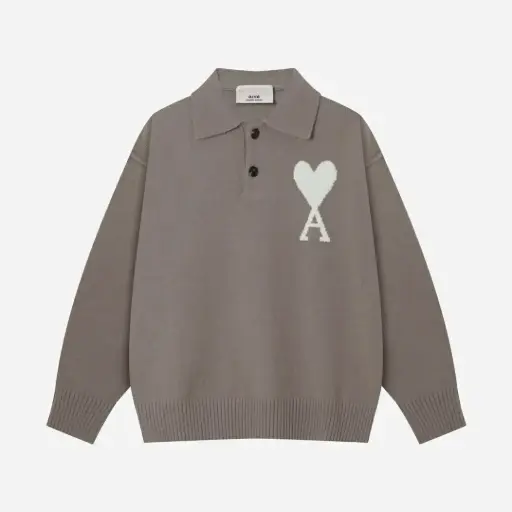 Polo Ami Paris Gris