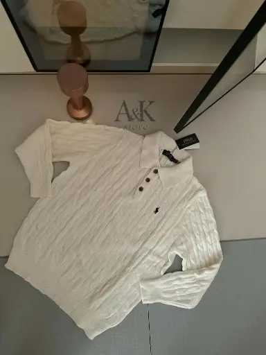 triko polo ralph blanc 