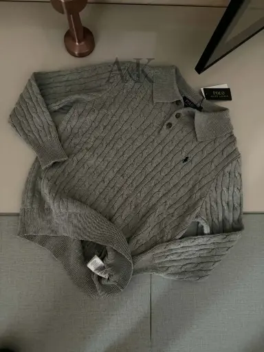 triko polo ralph gris