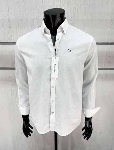 Chemise en lin CK blanc
