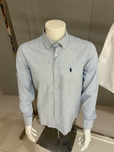 Chemise en lin rayé Custom Fit  RLP