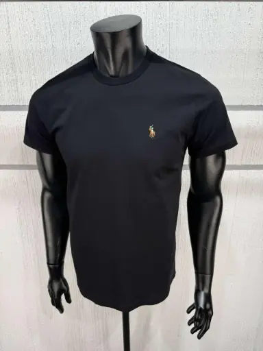 T-shirt Custom Slim Fit en coton doux noir